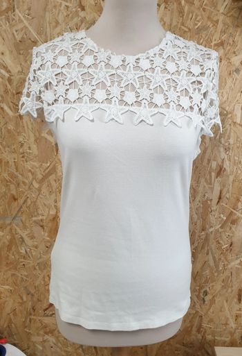 Tee-shirt Etoiles en dentelle Taille Unique