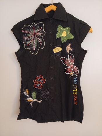 Débardeur blouse noir t36