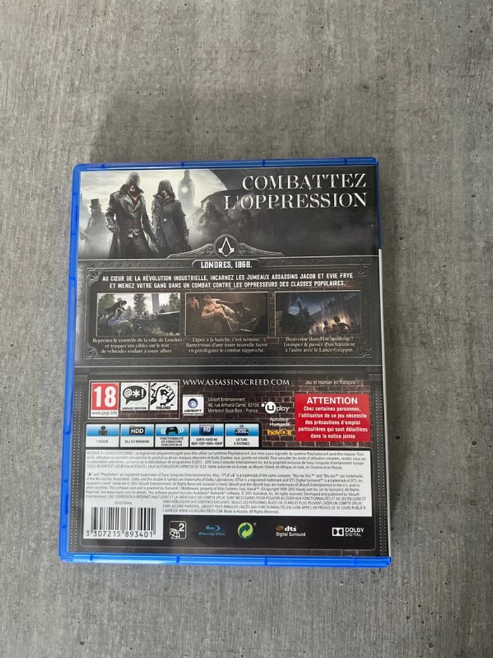 Jeu Assassin’s Creed Syndicate PS4 - photo numéro 2