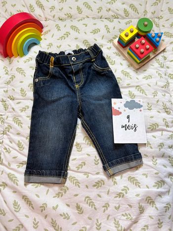 jean bleu coudémail 9 mois