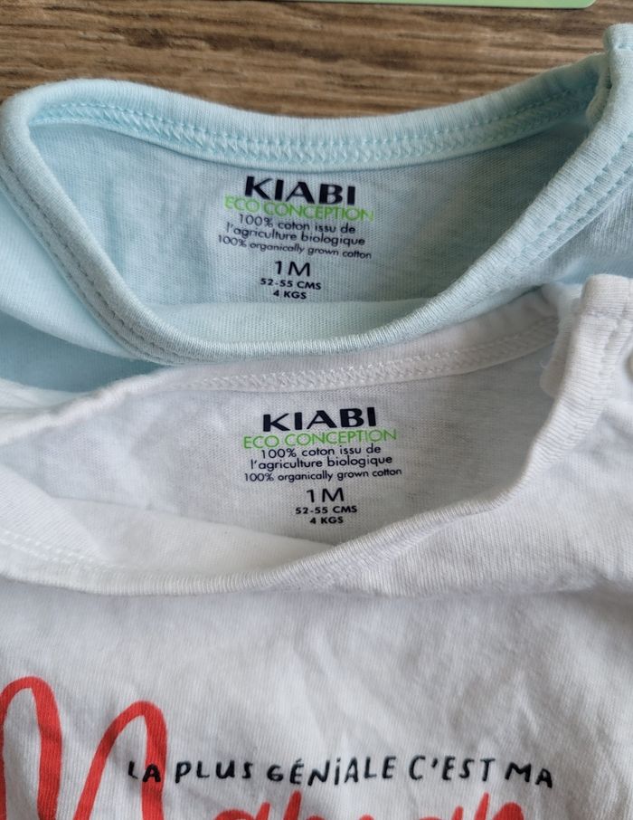 Lot de 2 Tee-shirts 1 mois - photo numéro 5