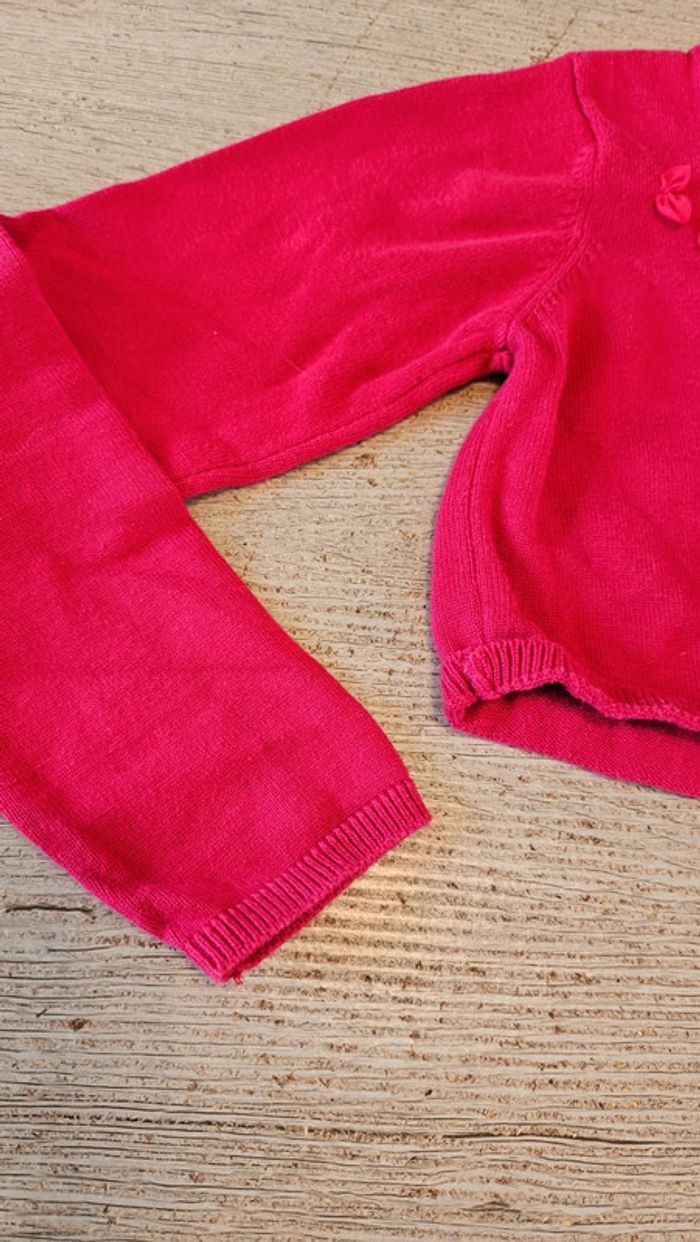Gilet court à manches longues, fushia, Du Pareil Au Même, 10 ans, nickel - photo numéro 5