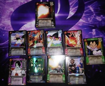 Lot 97 Cartes Dragon Ball Z Trading Card Game dbz no duplicate foil set rare