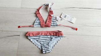 Vêtement fille maillot de bain 2 pièces rayé Orchestra 3 ans Neuf