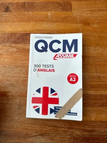 Livre QCM 300 tests d’anglais
