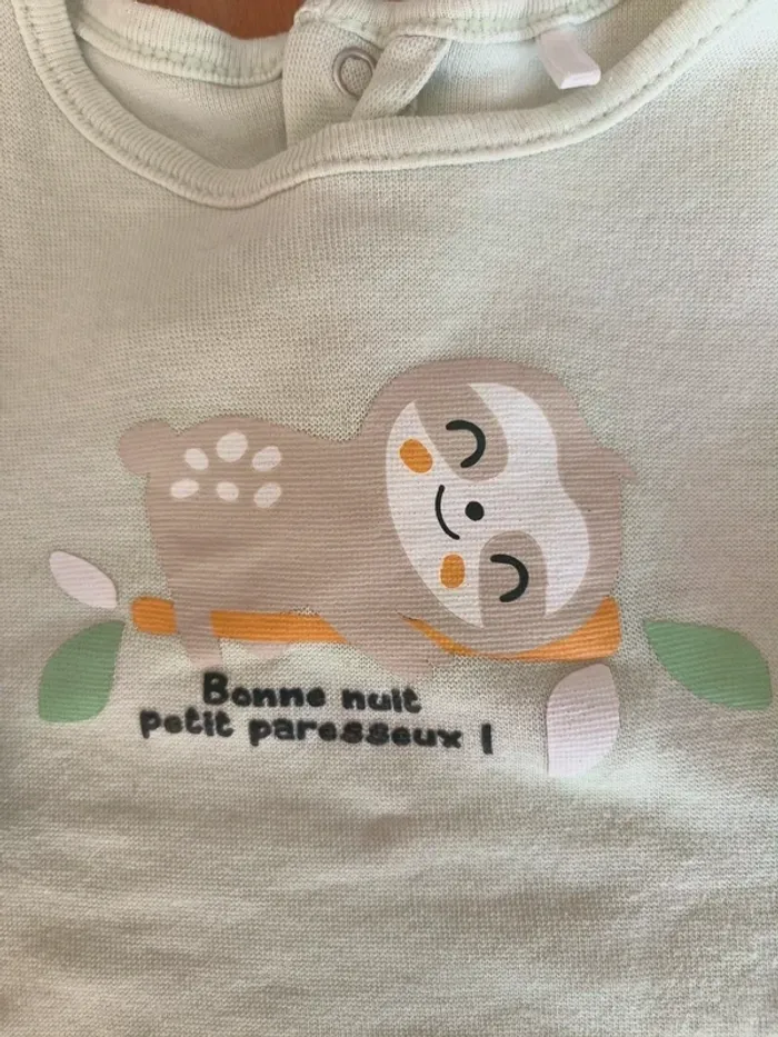 Pyjama deux pièces 12 mois - photo numéro 4