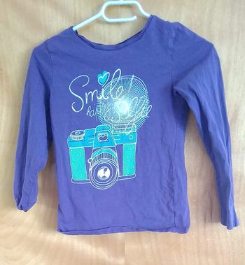 Tee shirt violet manches longues TEX