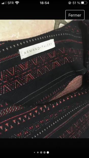 Superbe robe chic et sophistiquée en 38 de marque Armand Thiery en excellent état