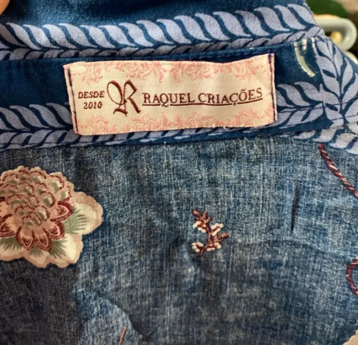 Chemise bleue imprimée - photo numéro 8