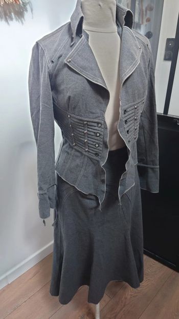 Ensemble jupe et veste vintage d'hiver t 38 40