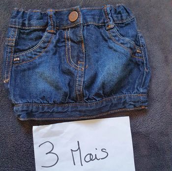 Jupe en jeans, 3 mois