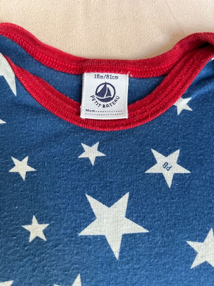 Barboteuse étoiles 100% coton 18 mois - Petit Bateau - photo numéro 3