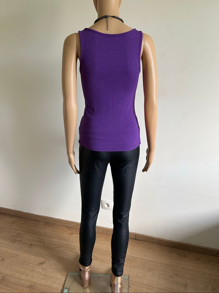 Débardeur violet sans manches Morgan taille XS jamais porté - photo numéro 6
