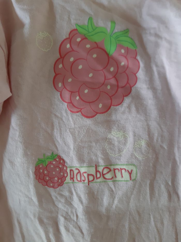 pyjama léger coton rose fille - framboises - 3 mois - photo numéro 3