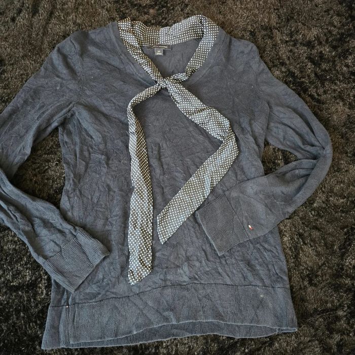 Pull léger col v tommy hilfiger - photo numéro 2