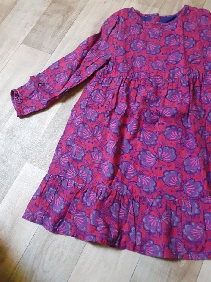 Robe fille violette fleurie 6 ans - photo numéro 4