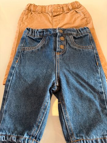2 pantalons Kiabi