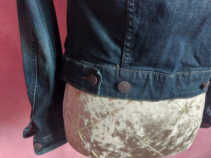 Veste en jean bleu brut Camaieu taille 38 - photo numéro 5