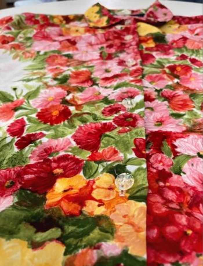 Chemise vintage colorée légère été - photo numéro 7