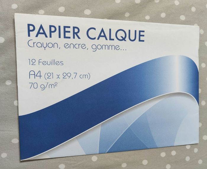 12 feuilles de papier calque A4 21x29, 7cm 70g/m2 Réduction jusqu'à -70%