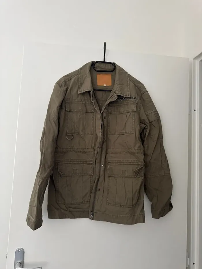 Veste Only type militaire oversize verte