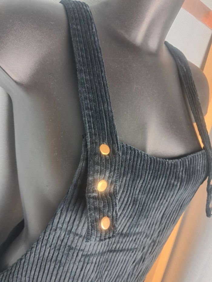 Songe Lab salopette en velour noir T.36/38 - photo numéro 3