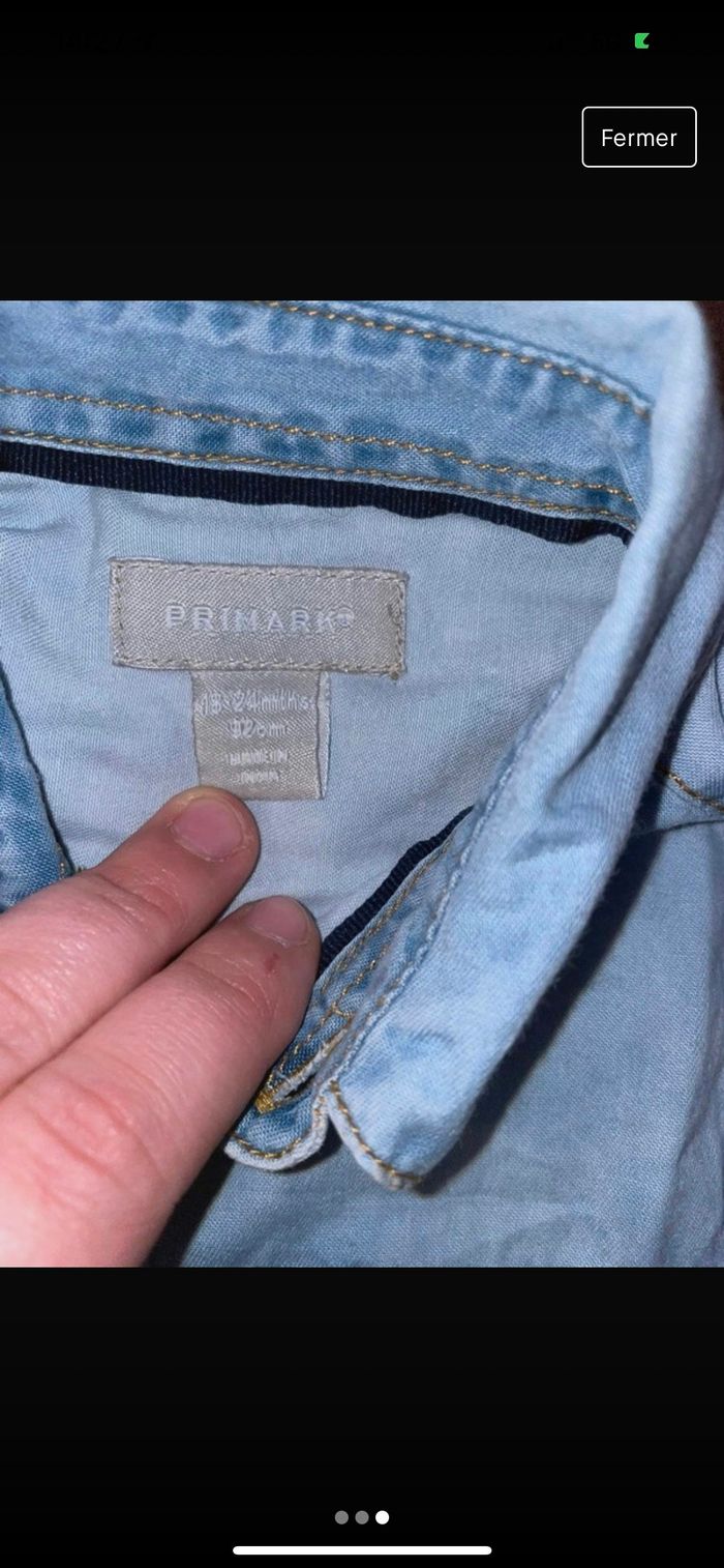 Chemise - Primark - TBE - taille 92 cm - photo numéro 3