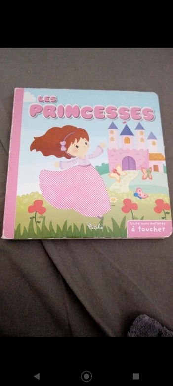 Livre avec matières à toucher les princesses