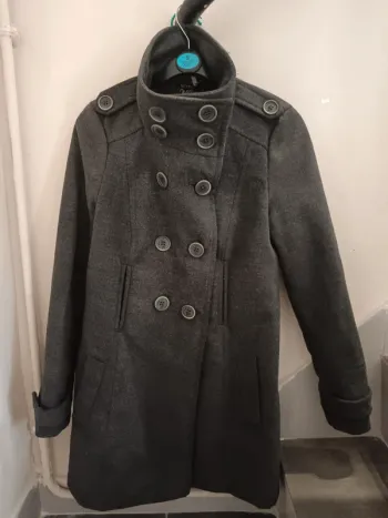 Manteau gris foncé Warm Zara Taille S