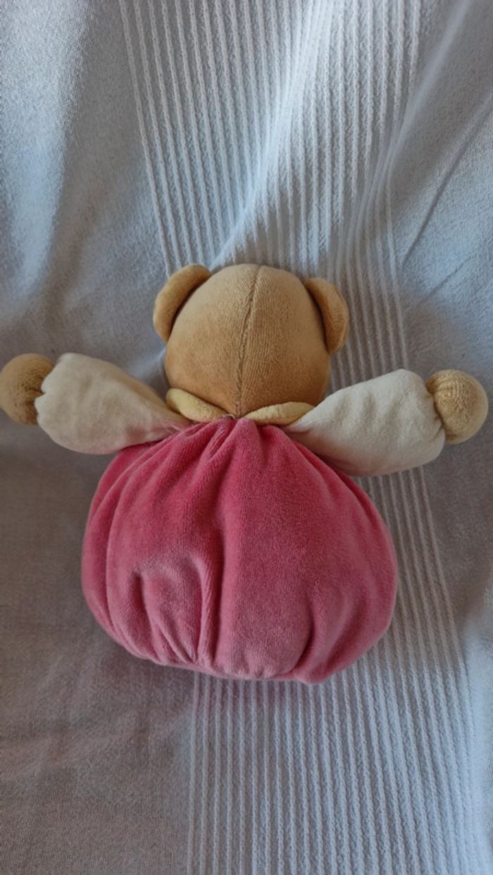 Ourson boule rose avec Éléphant Kaloo - photo numéro 4