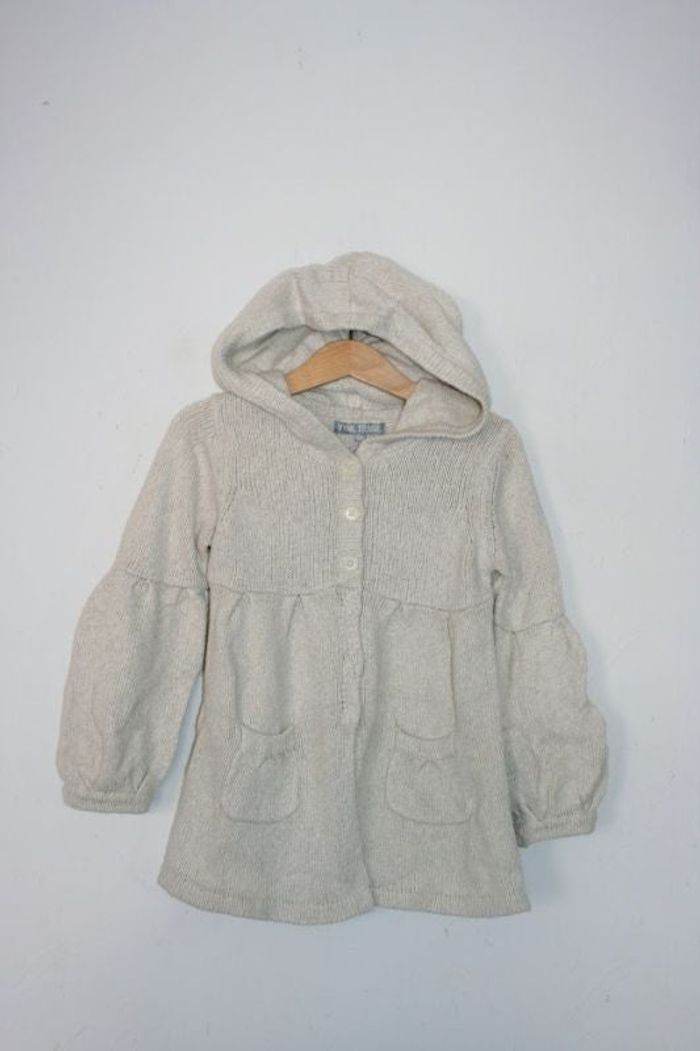 Gilet à capuche beige 5 ans