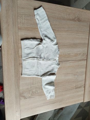 Gilet crème 12mois