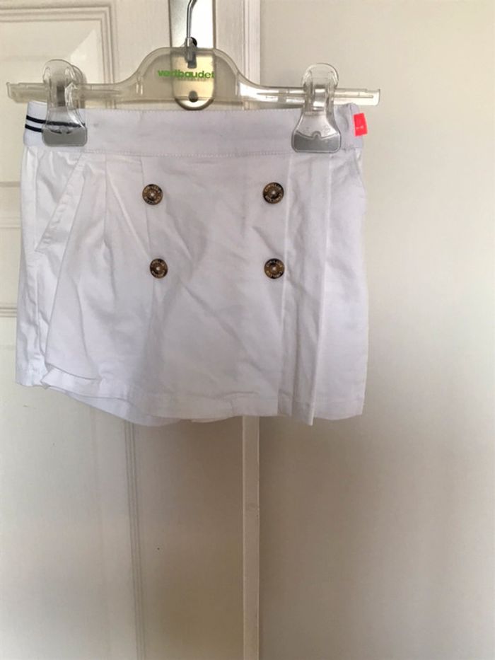 Jupe short blanc 4 ans Cyrillus