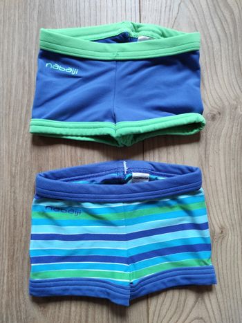 Lot 2 boxer de bain 12 mois Nabaiji