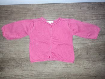 Gilet 3 mois rose Kitchoun #Fille3mois