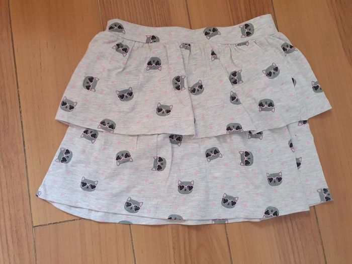 Jupe neuve motif chat - 134 cm