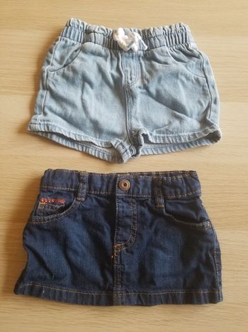 Jupe et short 12 mois