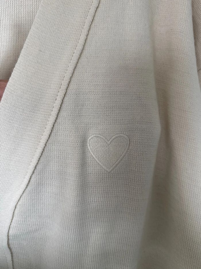 Gilet cardigan IKAO Paris crème - Taille M - Neuf avec étiquette - photo numéro 2