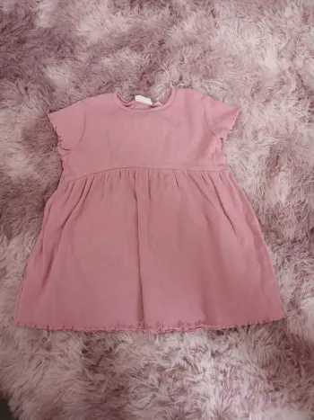 Robe été coton côtelé zara
