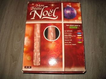 TUBE ARGENT ANIME - 2 MÈTRES "MON BEAU NOËL" - Neuf - n°23