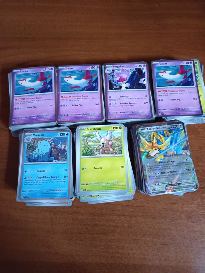 Lots de 100 cartes communes et brillantes
