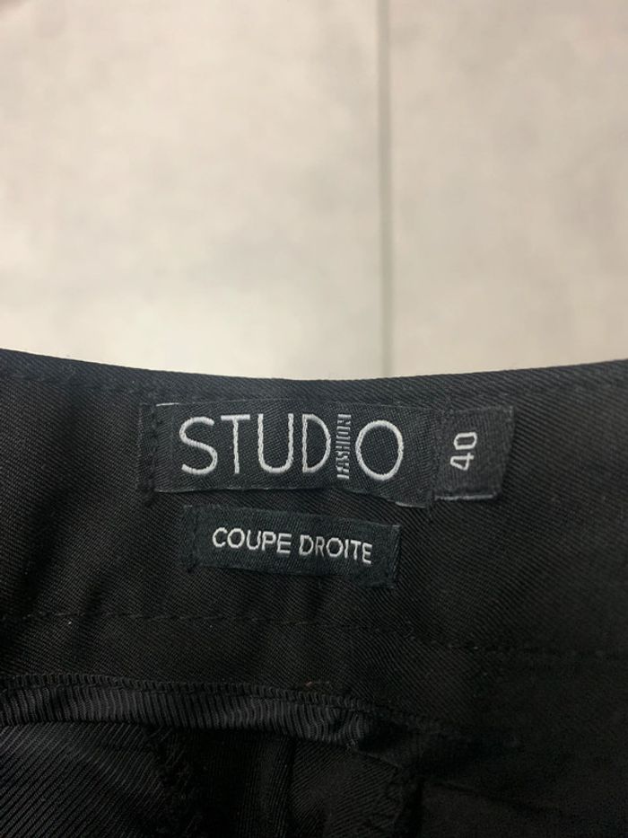 Pantalon de costume homme noir taille 40 - photo numéro 2