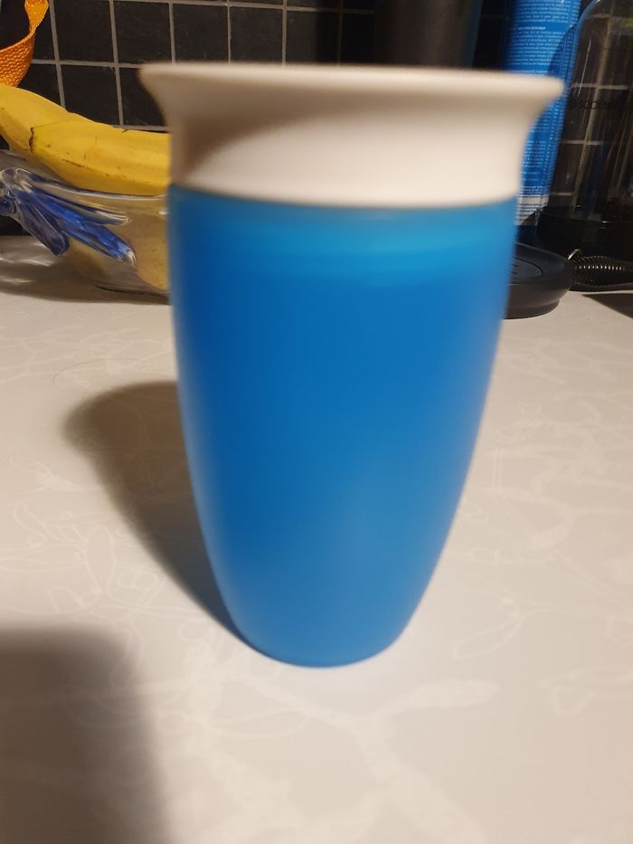 Tasse d'apprentissage munchkin bleu et blanche - photo numéro 3
