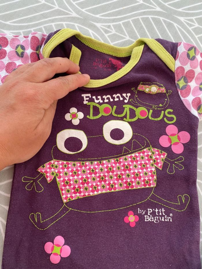 Lot de 3 bodys manches courtes et longues - photo numéro 4