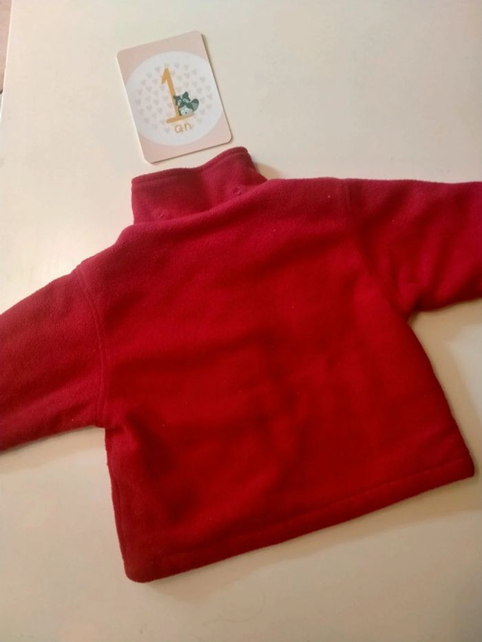 Veste polaire rouge fille 1 an - photo numéro 6