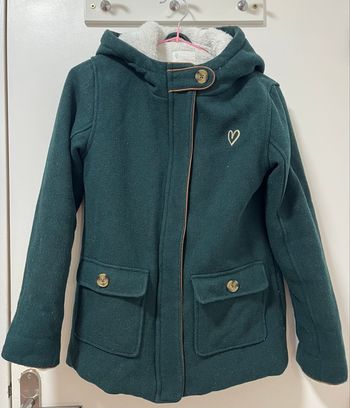 Manteau à capuche vertbaudet taille 12 ans