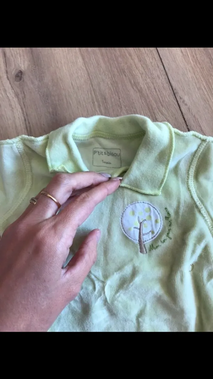2 pyjamas petit bateau / p’tit bisou taille 1 mois - photo numéro 3