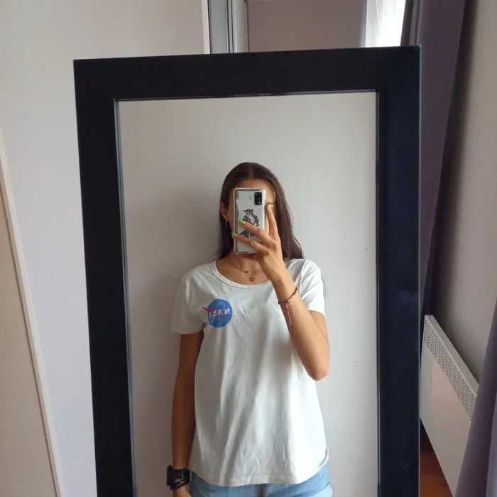 Tee-shirt manches courtes nasa blanc
