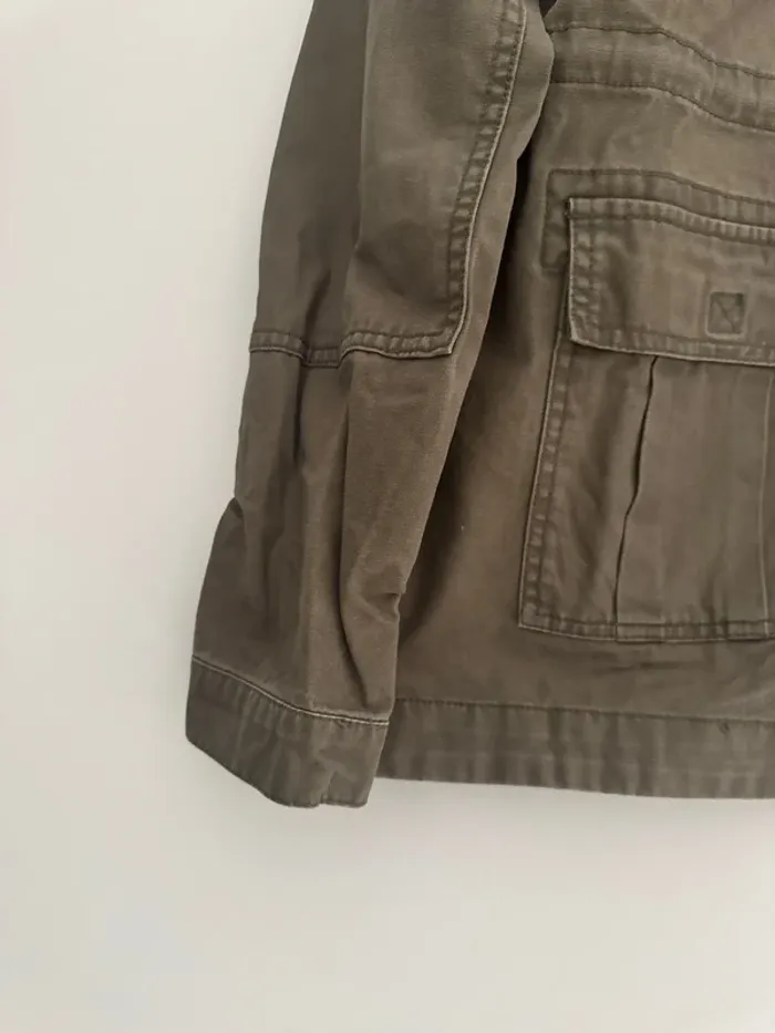 Veste en jean kaki Only type militaire - photo numéro 4