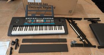 Piano électronique, clavier portable 61 touches